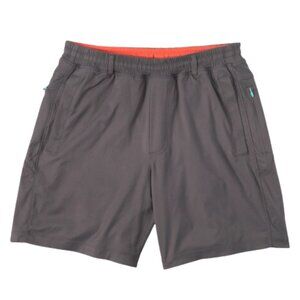 Birddogs Men's Hybrid Shorts in Charcoal with Orange Liner